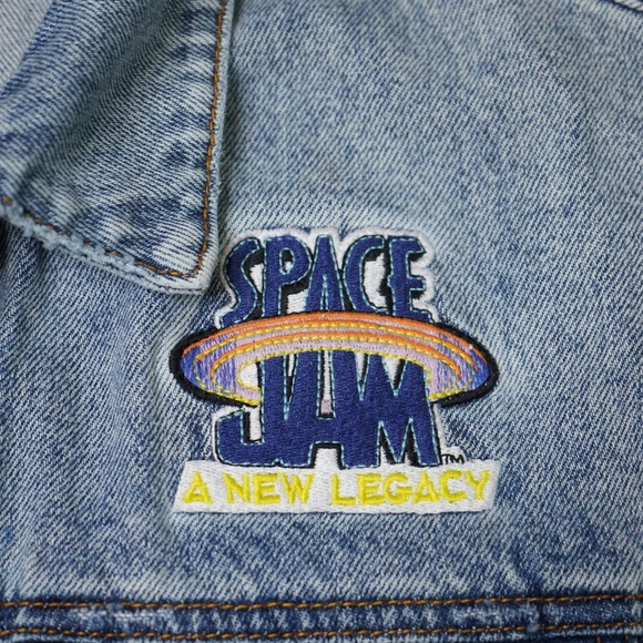 Space Jam Tune Squad Denim Jacket size large - Picture 2 of 5